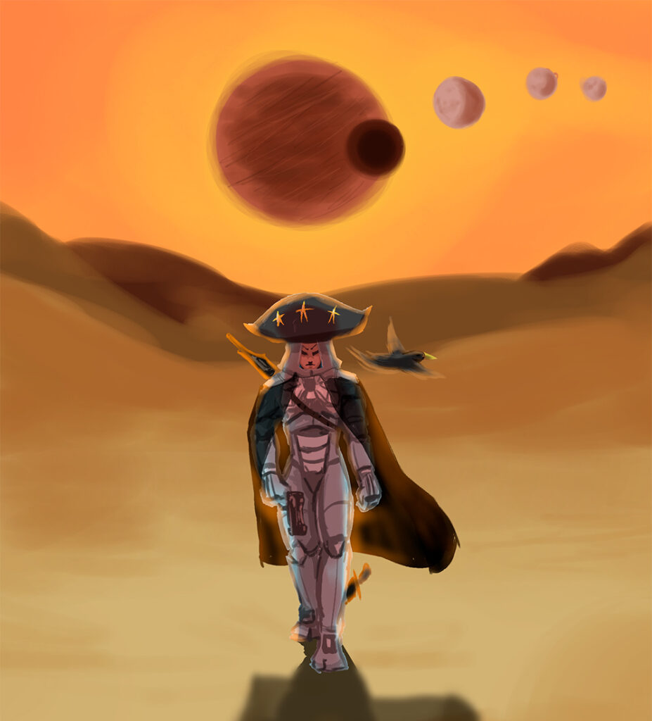 Rapadura Space Western. Arte por Gabriel Coppola.